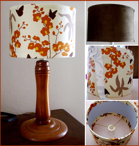 Lampshade Fabric Refashion