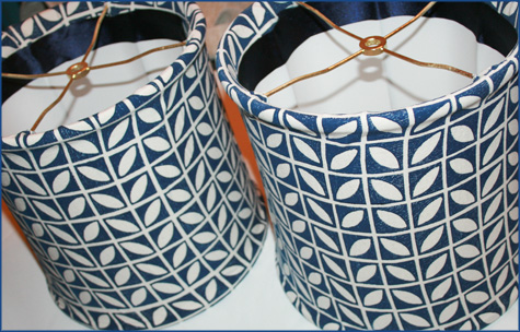 DIY Navy Custom Lampshades 2