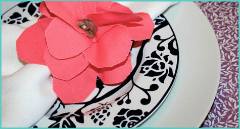 Flower Napkin Ring Giveaway Sneak Peak