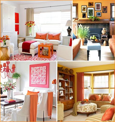 How About Orange? Orange Living Room 2