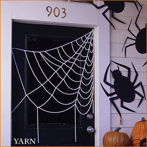 DIY Spider Webs Yarn