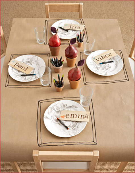 Creative DIY Kids Table Thanksgiving