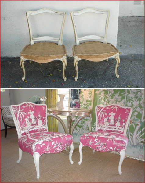 Ruthie Sommers Refashion Before and After: Chairs