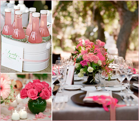 Green & Pink Shower Inspiration