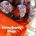 Chocolate Dipped Strawberry Lollipops