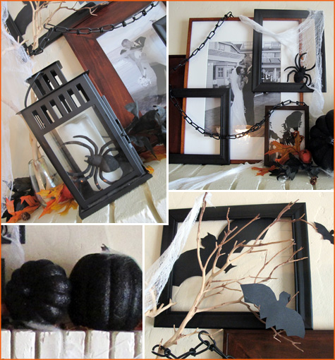 Halloween Mantel, Inspiration, Decor, Decoration