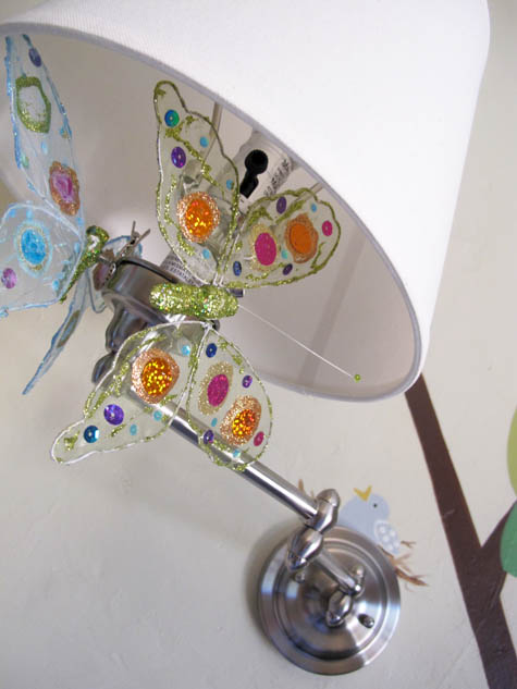 Wall Sconce, Nursery, DIY, Butterflies