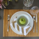 DIY Chevron Painter's Tape Cloth Napkins