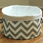 Building a Bathroom: Chevron Cloth Bag