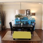 Dining Room Dilemma: A Colorful Bench