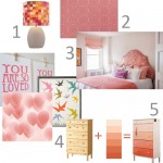 A Pink Girl's Room for Two: the Inspiration Board