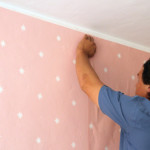 Girls' Room: Wallpaper Installation