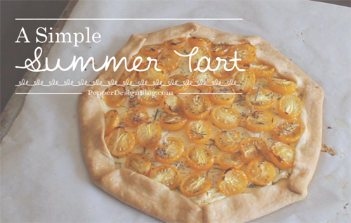 Good Eats | Simple Summer Tart | PepperDesignBlog.com