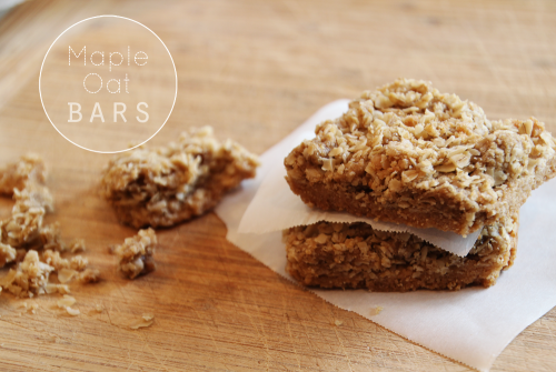 Maple Oat Bars | PepperDesignBlog.com