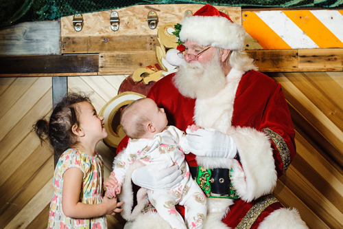 Liv & Taylor Meet Santa, 2013 | PepperDesignBlog.com