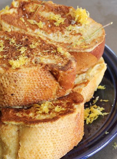 Lemon & Lavender French Toast | PepperDesignBlog.com