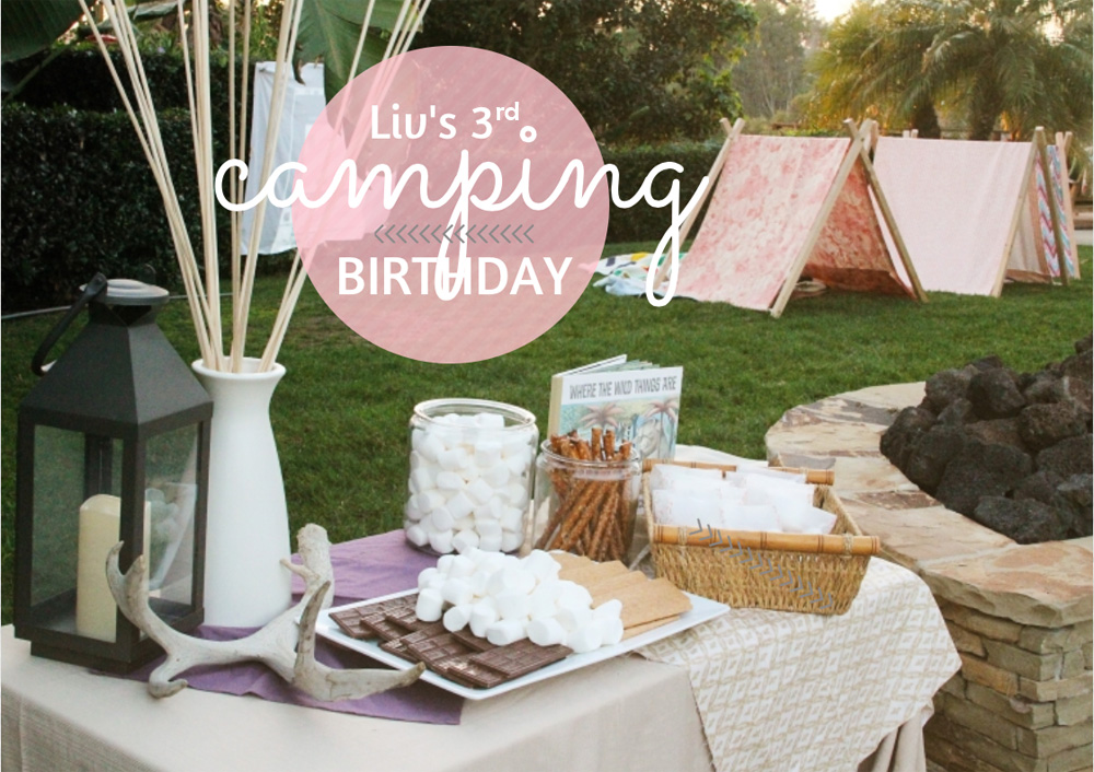 Liv's 3rd Camping Birthday | PepperDesignBlog.com