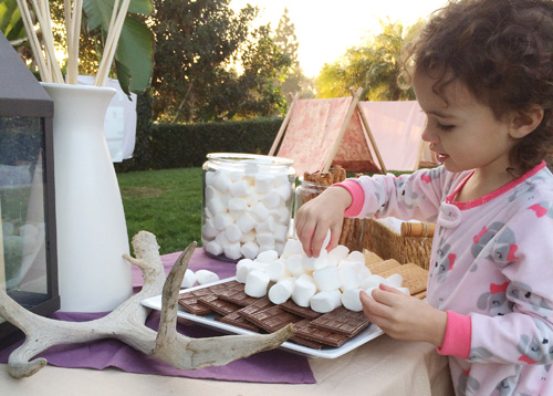 Liv's 3rd Camping Birthday | PepperDesignBlog.com