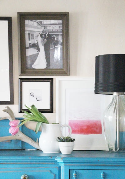 Pink Watercolor for the Dining Room | PepperDesignBlog.com | UncommonGoods