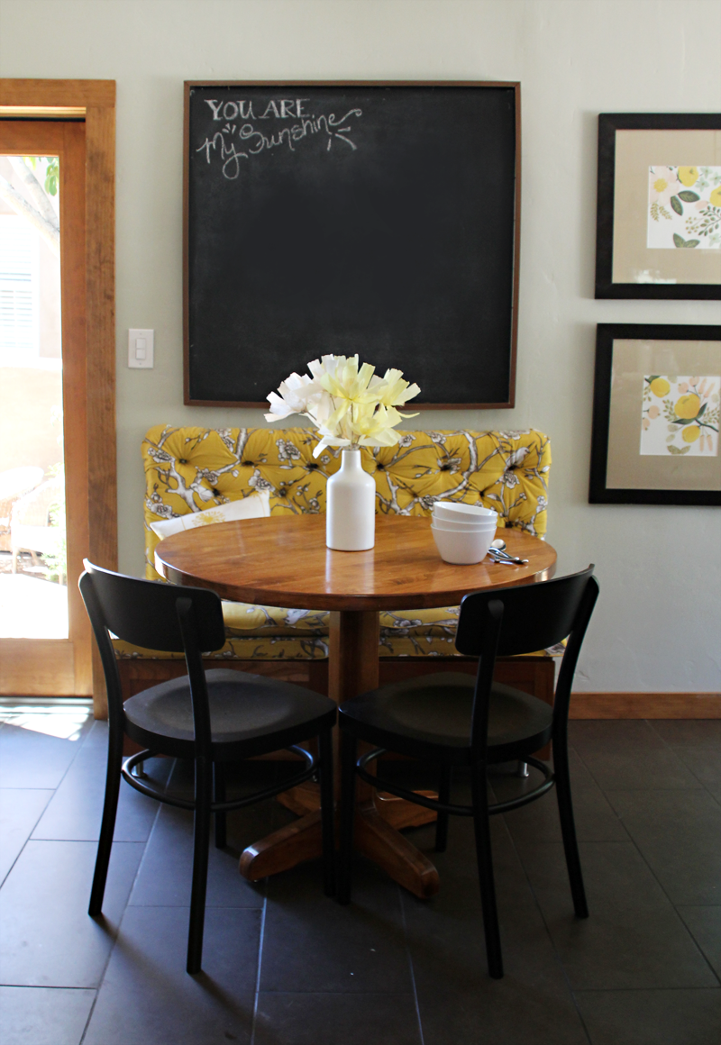 A New Black *Ikea* Chair for the Kitchen Breakfast Nook | PepperDesignBlog.com