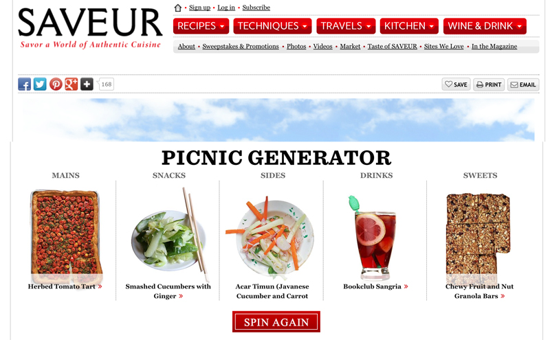 Saveur Website Feature | PepperDesignBlog.com