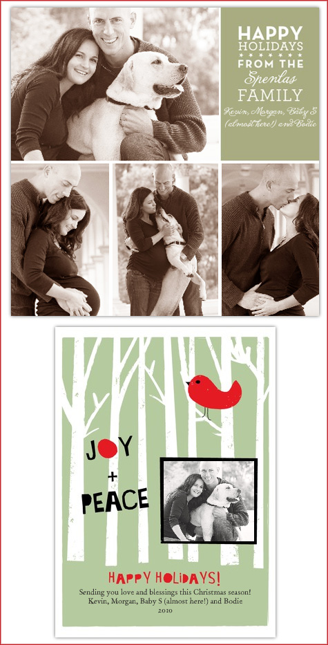 Tiny Prints, Maternity Christmas Cards, Modern, Contemporary