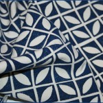 DIY Block Print Fabric Lampshades