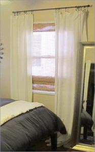 DIY, handmade, dropcloth, drop cloth, canvas white curtains, Ikea