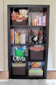 Nusery Bookcase, Girl's, Basket Liners