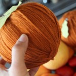 Decorating for Fall: Yarn Pumpkins