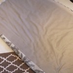 Office Makeover: A New Tufted Linen Headboard