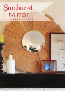 Living Room Addition: A New DIY Sunburst Mirror - Pepper Design Blog