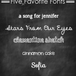 Five {Free} Favorite Fonts