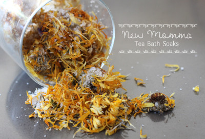 New Momma Salt Tea Bath Soaks - Pepper Design Blog