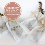 Relaxing Rosemary Tea Pouch Bath Soaks