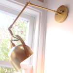 Girls’ Room Update: Swing Arm Wall Sconces