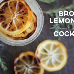 A Rosemary & Broiled Lemon Bourbon Cocktail