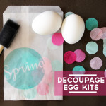 Easter Craft: Decoupage Egg Kits {with Download}