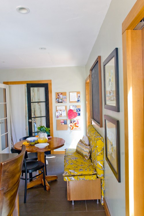 Kitchen Command Center - Cork Board Tiles | PepperDesignBlog.com
