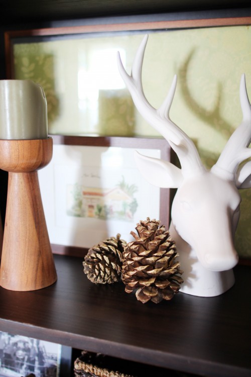 Our Home, Fall 2014 | DIY Gold Tipped Pine Cones | PepperDesignBlog.com