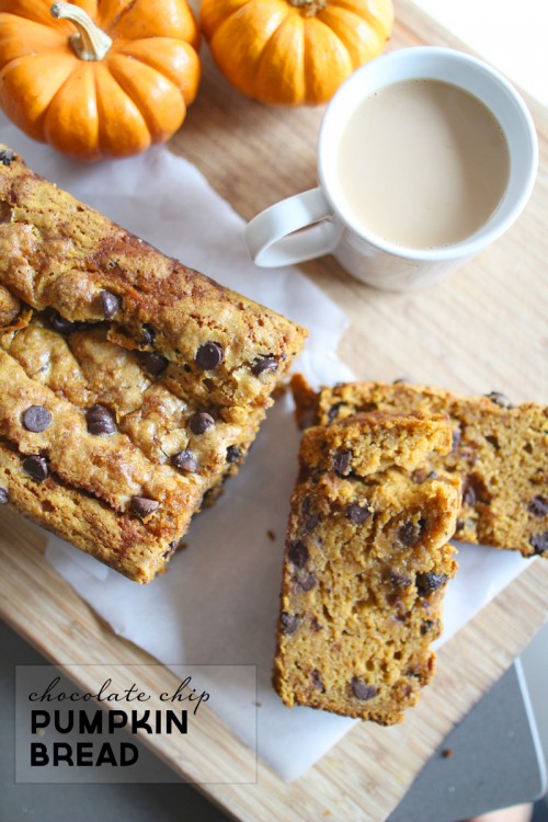 Best Pumpkin Bread (with chocolate chips) Recipe | PepperDesignBlog.com