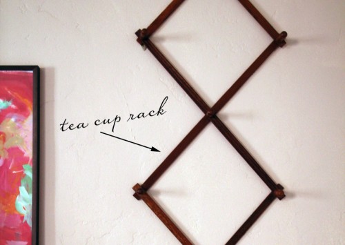 A New Tea Cup Hat Rack | PepperDesignBlog.com