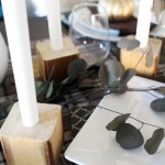 DIY Wooden Bedpost Candlesticks & Our Thanksgiving Table
