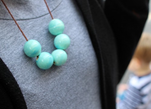 Handmade Gifts: DIY Giant Beaded Necklaces | PepperDesignBlog.com