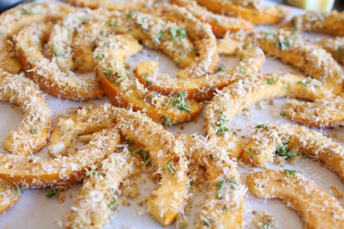 Baked Bread Crumb + Parmesan Pumpkin Slice Appetizer | Pepper DesignBlog.com