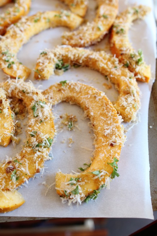 Baked Bread Crumb + Parmesan Pumpkin Slice Appetizer | Pepper DesignBlog.com