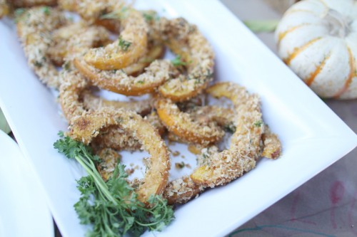 Baked Bread Crumb + Parmesan Pumpkin Slice Appetizer | Pepper DesignBlog.com