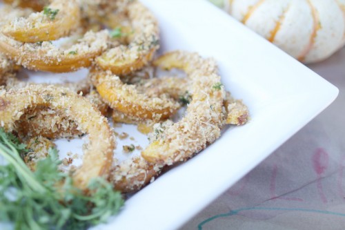 Baked Bread Crumb + Parmesan Pumpkin Slice Appetizer | Pepper DesignBlog.com