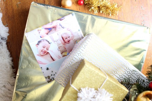 Our Home for the Holidays | Christmas 2014 | Gold Wrapping Paper, Shutterfly Custom Wrapping Paper | PepperDesignBlog.com