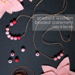 Handmade Gifts: Painted Wooden Bead & Clay Statement Necklaces